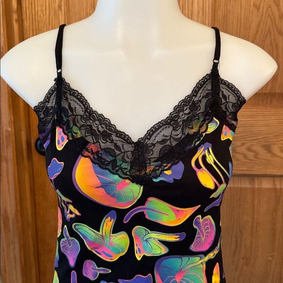 BODYRAGE Psychedelic Neon Mushroom Bodycon Mini Dress - Picture 5 of 10